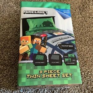 3 piece twin Minecraft set